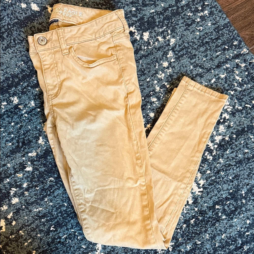 American Eagle Beige Women's Jeggings
